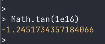 Math.tan in a Node env